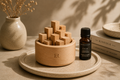 Natural Wooden Aroma Diffuser | Passive Essential Oil Diffuser