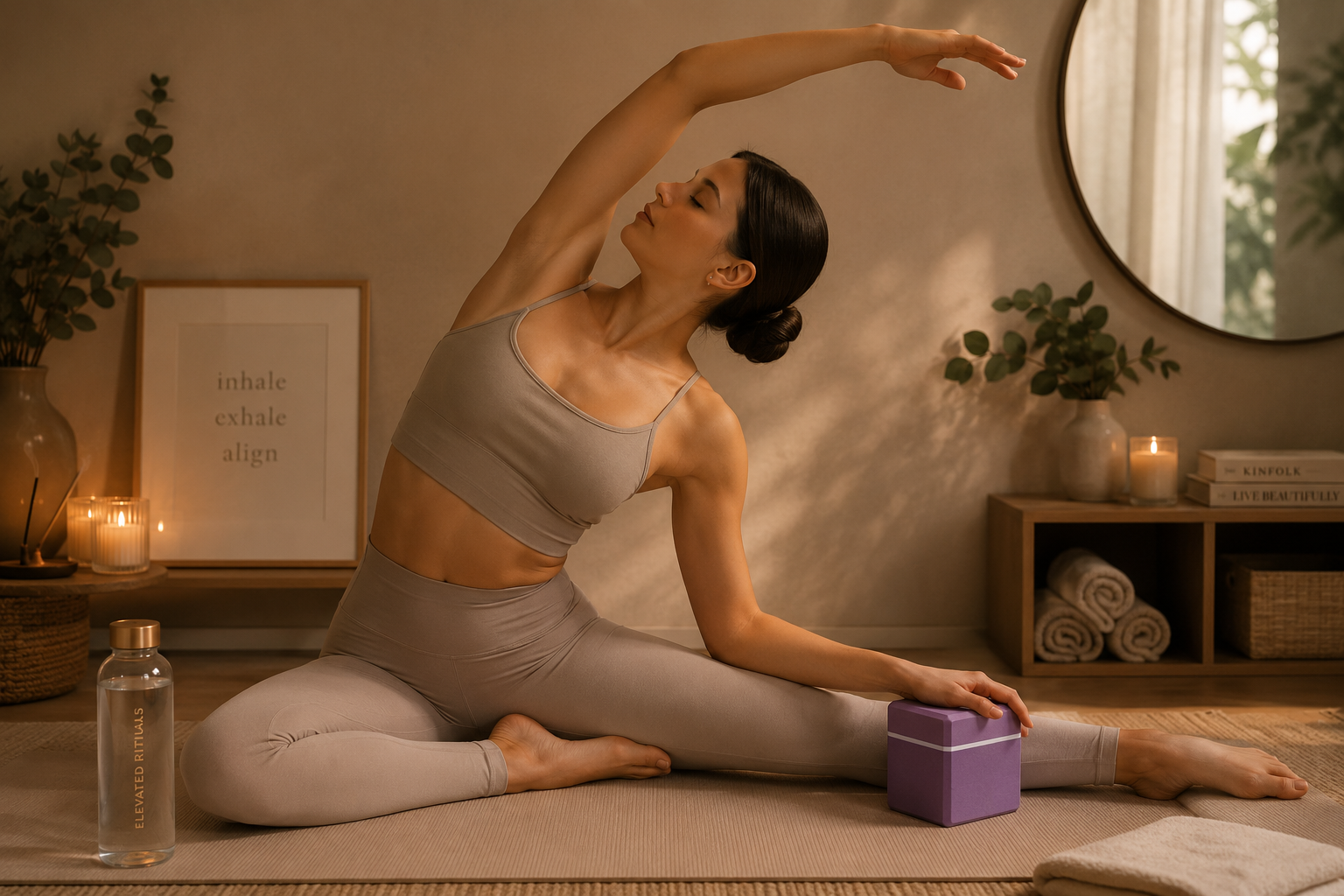Premium EVA Yoga Block – Pilates & Stretching Support Brick