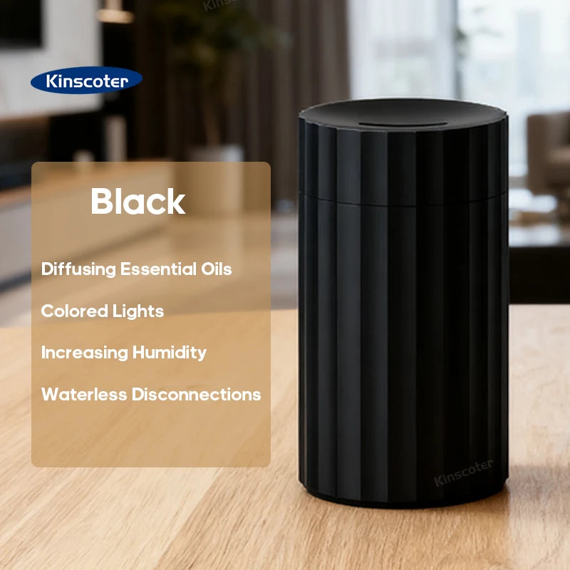Ultrasonic Aroma Diffuser – Essential Oil Diffuser with Flame Effect for Home, Office & Car