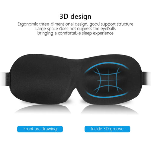 3D Sleep Mask for Side Sleepers – Soft Light Blocking Eye Mask