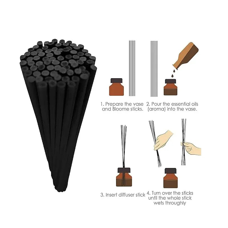 Extra Thick Reed Diffuser Replacement Sticks – Rattan Aromatherapy Refill