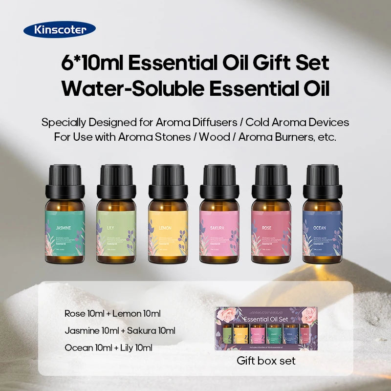 Ultrasonic Aroma Diffuser – Essential Oil Diffuser with Flame Effect for Home, Office & Car