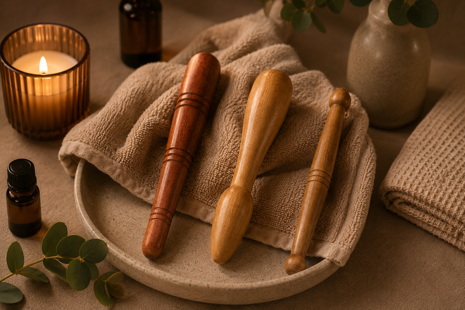 Wooden Massage Stick for Natural Tension Relief
